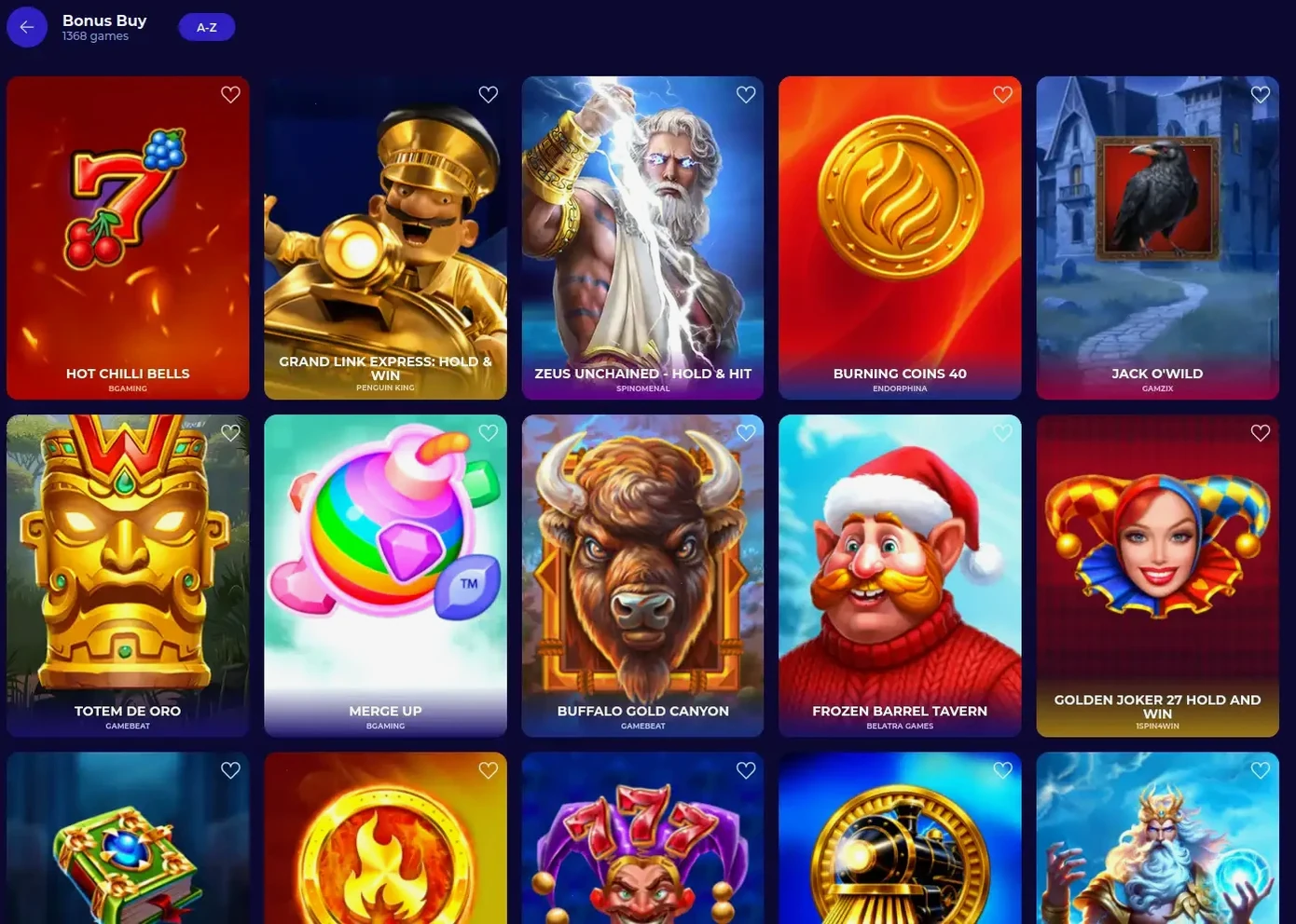 Gofish Casino Spielangebot
